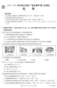 2022-2023学年河南省新乡市高一上学期选科调研（月考）化学试题PDF版含答案