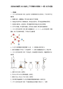 北京市东城区2023届高三下学期高考模拟(一模)化学试题