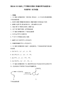 重庆市2023届高三下学期高考模拟（普通高等学校招生统一考试样卷）化学试题