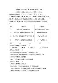 广东省梅州市五校（虎山中学、平远中学、水寨中学、丰顺中学、梅州中学）2022-2023学年高二下学期期中考试 化学 Word版含答案