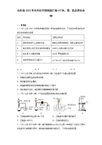 山东省2023年高考化学模拟题汇编-07钠、镁、铝及其化合物