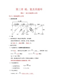 单元复习03 硫、氮及其循环【过知识】-2022-2023学年高一化学上学期单元复习（沪科版2020必修第一册）