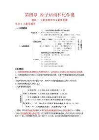 单元复习04 原子结构和化学键 【过知识】-2022-2023学年高一化学上学期单元复习（沪科版2020必修第一册）