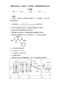 安徽省宣城市2023届高三下学期第二次调研测试理科综合化学试题(含答案)