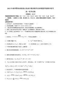 2023湖北省鄂东南省级示范高中教育教学改革联盟学校高一下学期期中联考化学试题含答案