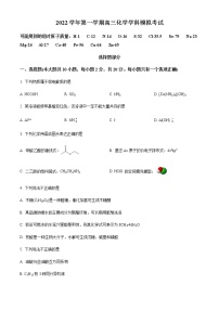 精品解析：浙江省杭州学军中学2022-2023学年高三上学期模拟考试化学试题