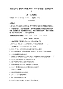 湖北省部分普通高中联盟2022-2023学年高一化学下学期期中联考试题（Word版附答案）