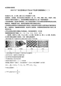 广东省普通高等学校2023届招生全国统一考试模拟测试（二）高三化学试卷Word版含答案