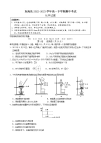 江苏省连云港市东海县2022-2023学年高一下学期期中考试化学试题（Word版含答案）