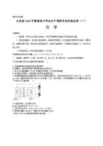 2023年山东省普通高中学业水平等级考试仿真试卷（一）化学试题（含解析）