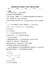 陕西省咸阳市2023届高三下学期一模考试化学试卷（含答案）