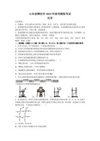 山东省潍坊市2023年高考模拟考试化学试题