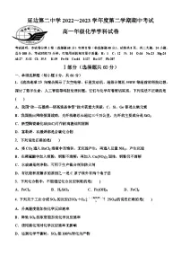 吉林省延边第二中学2022-2023学年高一下学期5月期中考试化学试题