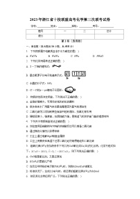 浙江省十校联盟2023届高三化学高考第三次联考试卷（Word版附答案）