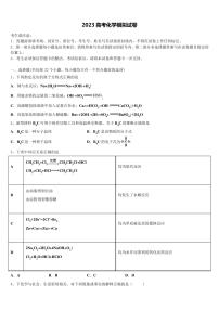 2023年盘锦市重点高考仿真模拟化学试卷含解析