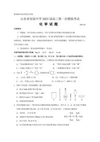 2023年山东省实验中学高三第一次模拟考试化学试题