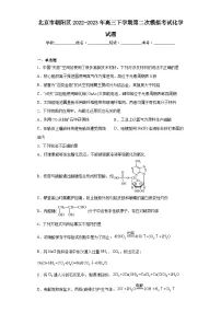 北京市朝阳区2022-2023年高三下学期第二次模拟考试化学试题(含解析)