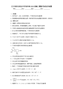 辽宁省部分重点中学协作体2023届高三模拟考试化学试题（含解析）