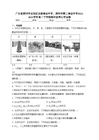 广东省深圳市龙岗区龙城高级中学、深圳市第二高级中学2022-2023学年高一下学期期中联考化学试卷（含答案）