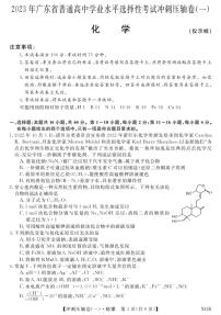 2023届广东省高三高考压轴冲刺化学试卷