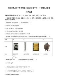 湖北省重点高中智学联盟2022-2023学年高一下学期5月联考化学试题(Word版含答案)