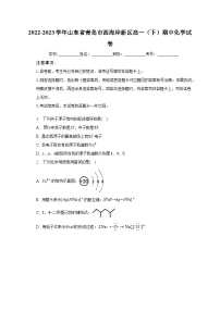 2022-2023学年山东省青岛市西海岸新区高一（下）期中化学试卷（含解析）