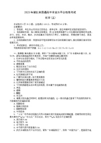 2023湖北省普通高中高一下学期学业水平合格性考试模拟化学试题（五）含解析