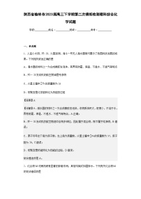 2023届陕西省榆林市高三下学期第二次模拟检测理科综合化学试题含解析