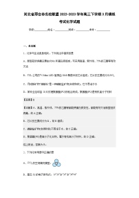 2022-2023学年河北省邢台市名校联盟高三下学期3月模拟考试化学试题含解析