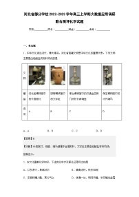 2022-2023学年河北省部分学校高三上学期大数据应用调研联合测评化学试题含解析