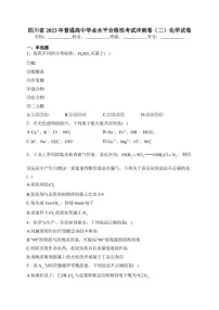 四川省2023年普通高中学业水平合格性考试冲刺卷(二)化学试卷(含答案)