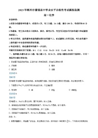 湖南省郴州市2022-2023学年高一化学下学期学业水平合格性考试模拟试题（Word版附解析）