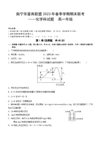 广西南宁市普高联盟2022-2023学年高一下学期期末联考化学试题 及参考答案