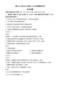 精品解析：重庆市第八中学校2023届高三下学期全真模拟考试（二模）化学试题（解析版）