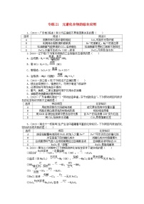 统考版2024版高考化学一轮复习微专题小练习专练21元素化合物的综合应用