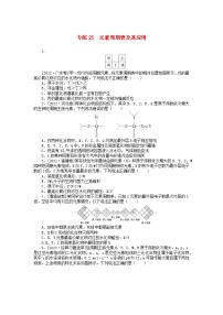 统考版2024版高考化学一轮复习微专题小练习专练25元素周期表及其应用