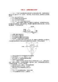 统考版2024版高考化学一轮复习微专题小练习专练34金属的腐蚀与防护