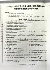 安徽省合肥市2022-2023学年高二下学期六校联考期末考试化学试卷