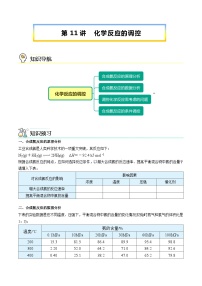 【暑假提升】人教版2019化学高一（升高二）暑假预习-（选修1）第11讲 化学反应的调控  讲学案