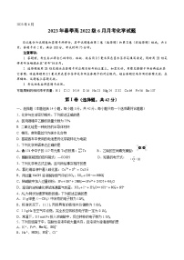 四川省绵阳南山名校2022-2023学年高一下学期6月月考试题 化学（Word版含答案）