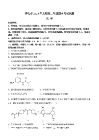 湖南省怀化市2022-2023学年高二下学期期末考试化学试题+Word版含答案