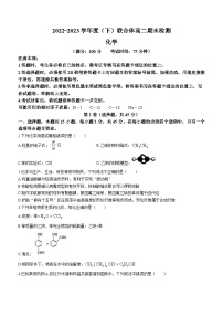 辽宁省沈阳市联合体2022-2023高二下学期期末检测化学试卷+答案