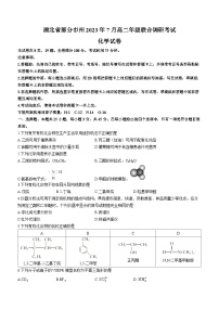 湖北省部分州市2022-2023学年高二化学下学期期末联合调研考试试题（Word版附答案）