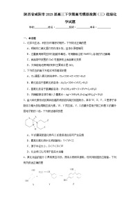 陕西省咸阳市2023届高三下学期高考模拟检测（三）理综化学试题（含解析）