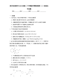 陕西省咸阳市2023届高三下学期高考模拟检测（三）理综化学试题（含解析）