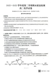 湖北省武汉市江岸区2022-2023学年高二下学期期末质量检测化学试题（扫描版含答案）