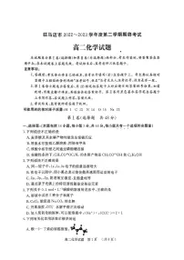 河南省驻马店市2022-2023高二下学期期末化学试卷+答案