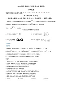 精品解析：河南省南阳市2022-2023学年高三上学期11月期中考试化学试题（解析版）