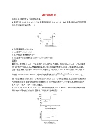 适用于新教材2024版高考化学一轮总复习第八章课时规范练43反应过程中微粒浓度变化图像及分析新人教版