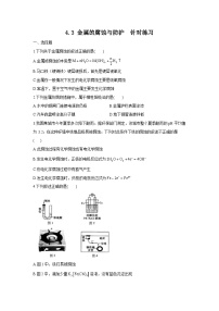 高中化学人教版 (2019)选择性必修1第三节 金属的腐蚀与防护优秀课堂检测